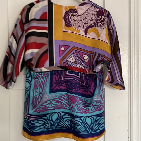 Silk multi colored blouse - Picture 5 of 8